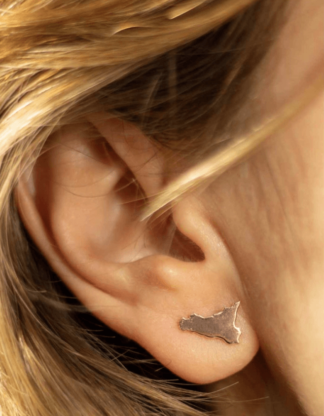 Orecchini Sicilia Tappa Buco Bottoncini