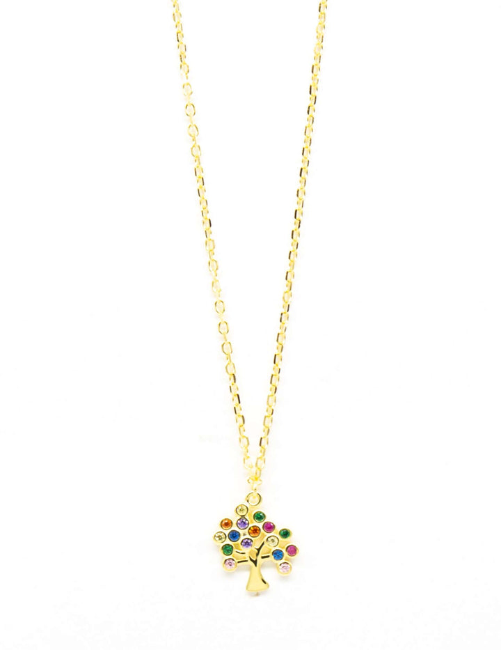 Collana Albero Della Vita Multicolor