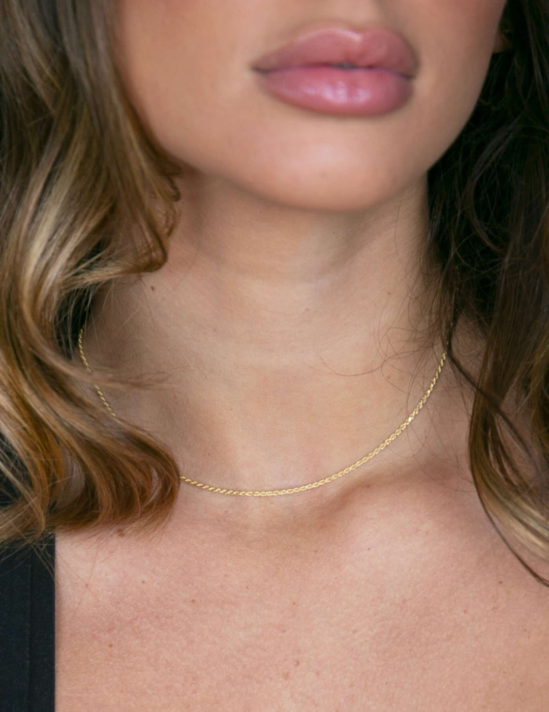 Collana Girocollo Filo Treccia