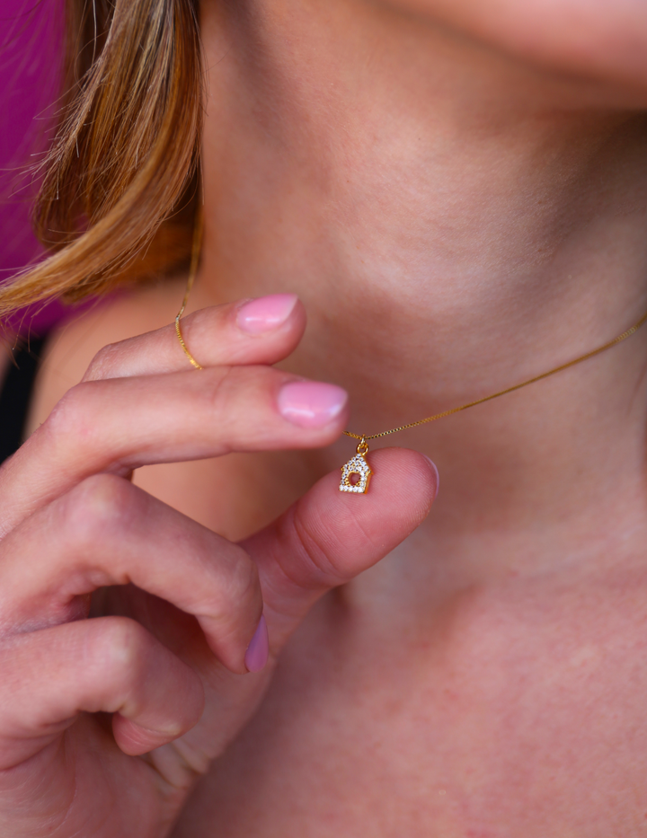 Collana Casetta Zirconi