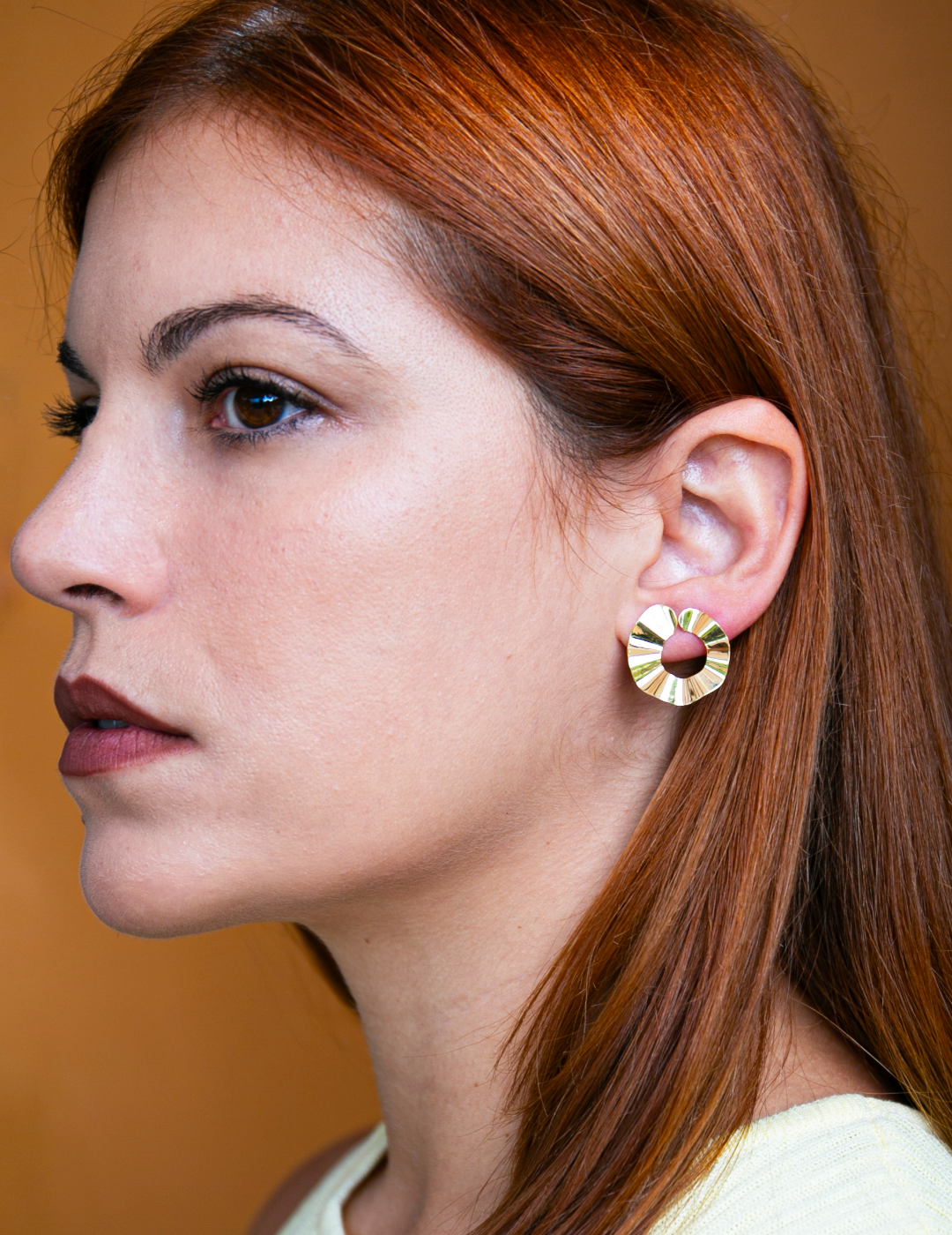 Orecchini Plissé Tondi