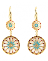 Orecchini Doppia Ruota Carretto Siciliano Smaltati - Terra del Sole