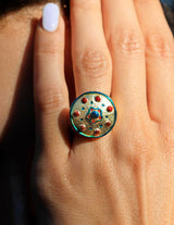 Anello Scudo Siciliano Smaltato - Terra del Sole