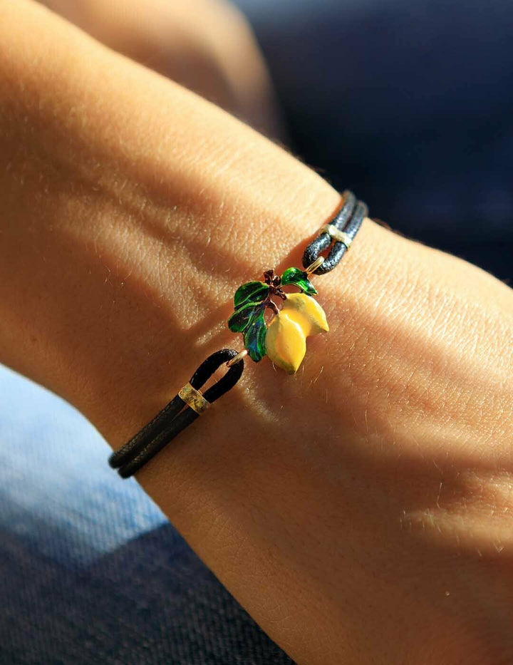 Bracciale Limoni Siciliani Smaltato - Terra del Sole
