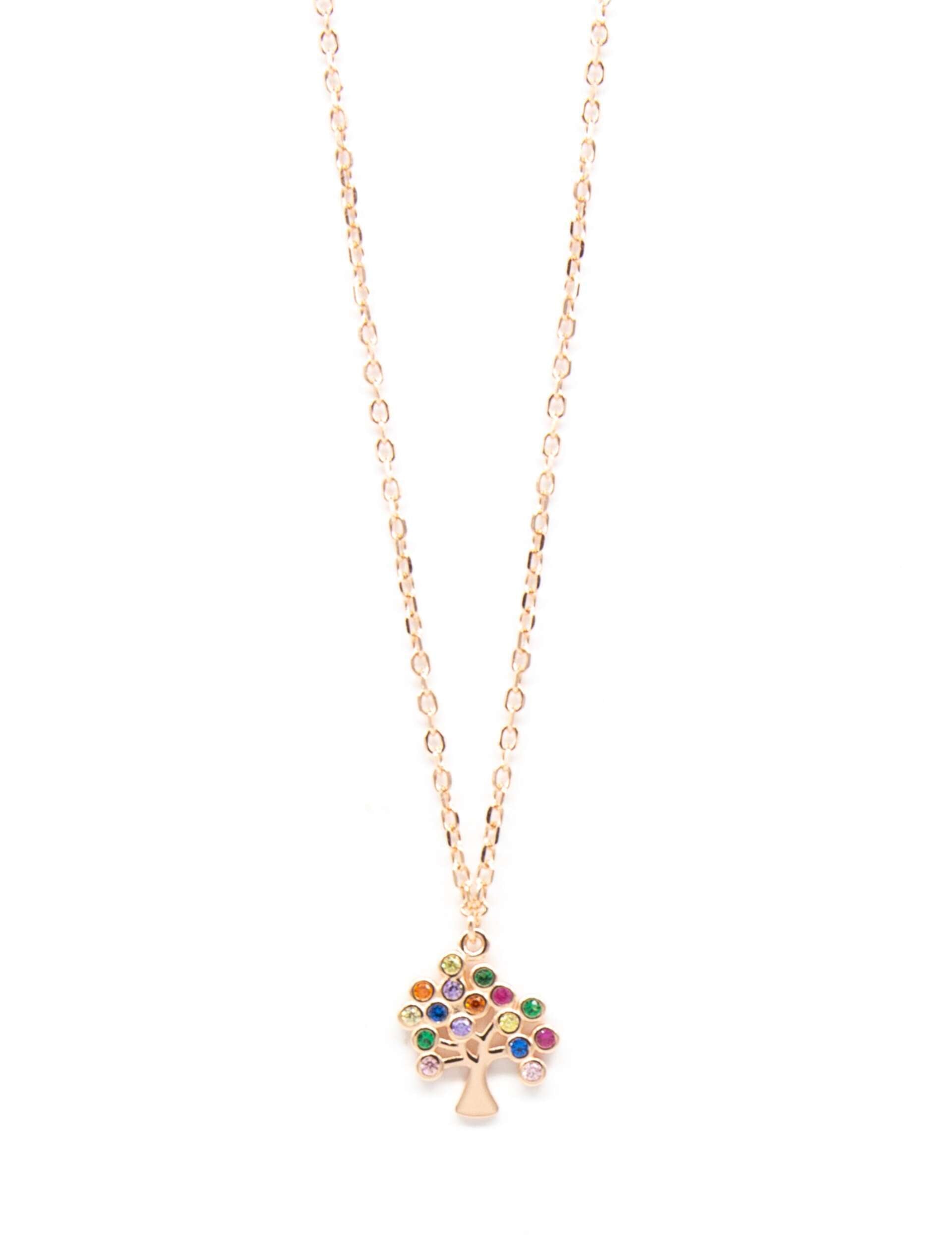 Collana Albero Della Vita Multicolor