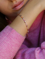 Bracciale Tennis Multicolor Cuori