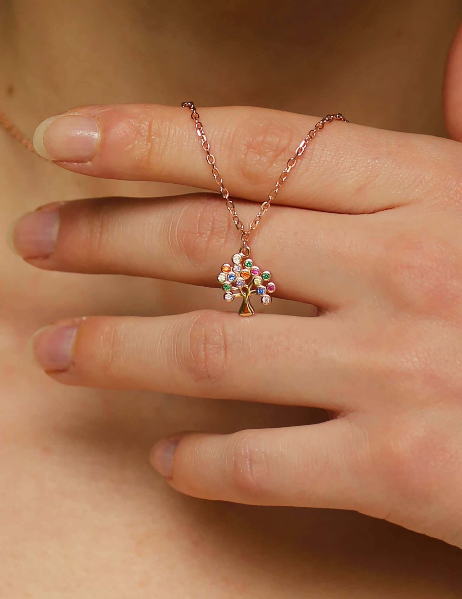 Collana Albero Della Vita Multicolor