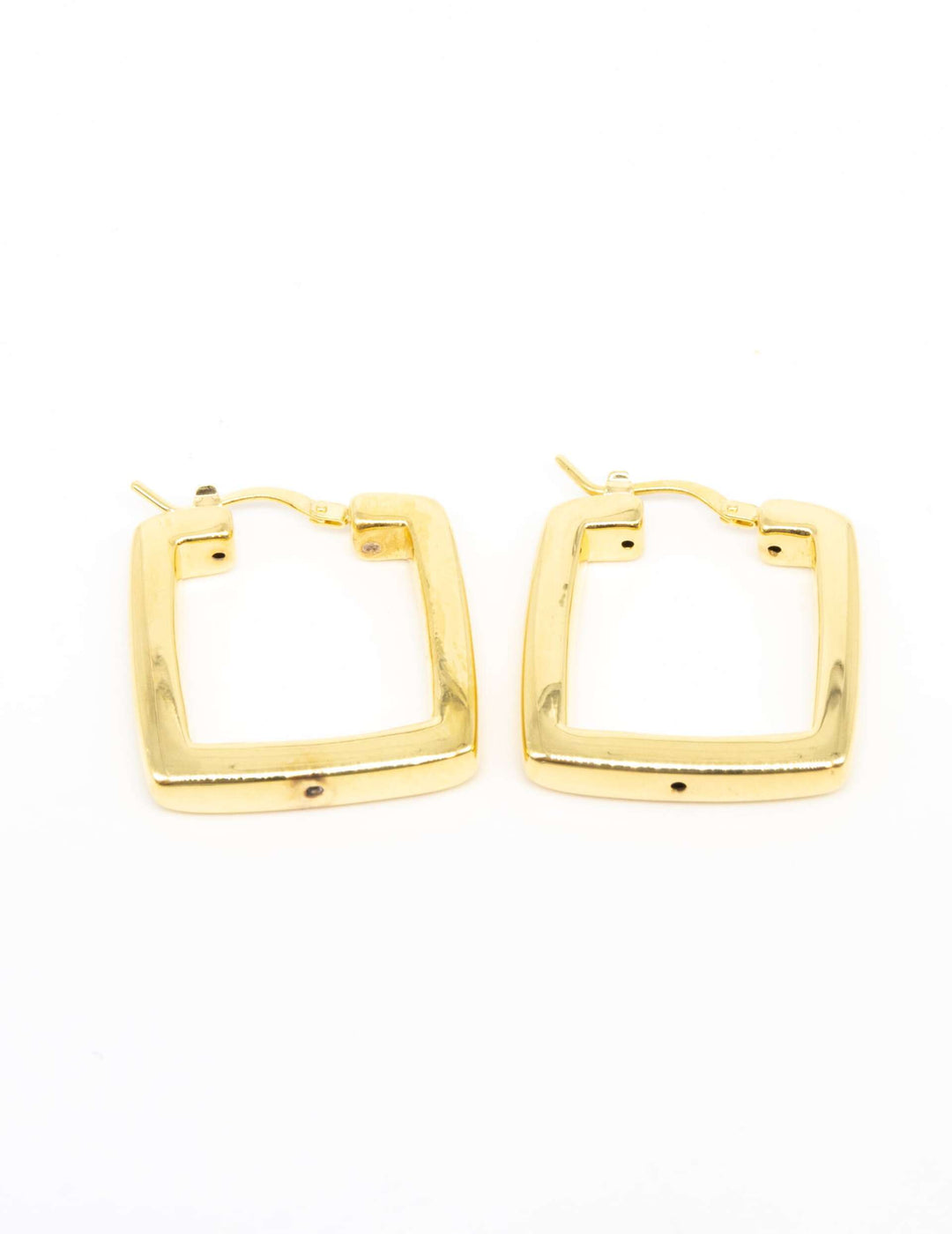 Orecchini Cerchi Canna Quadra