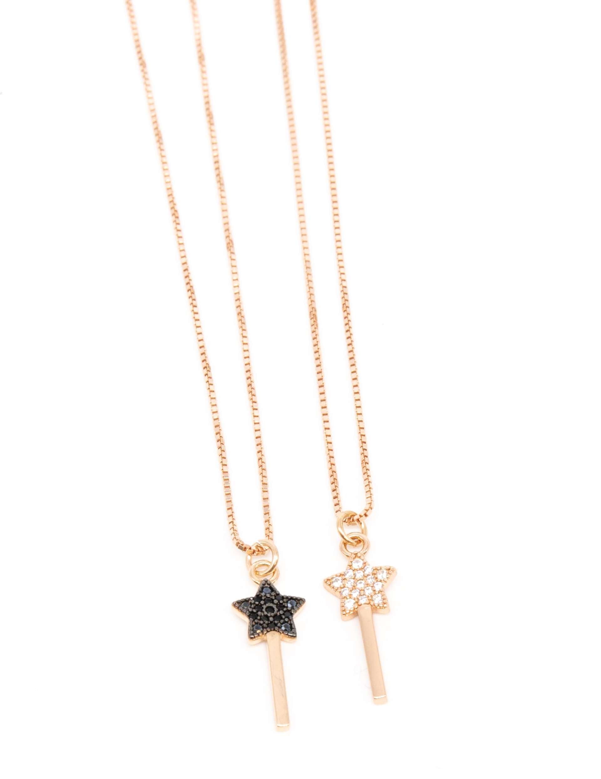 Collana Bacchetta Magica Lucente