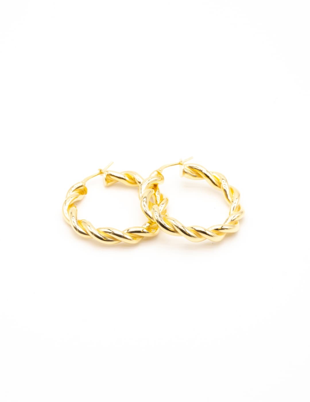 Orecchini Cerchi Treccia