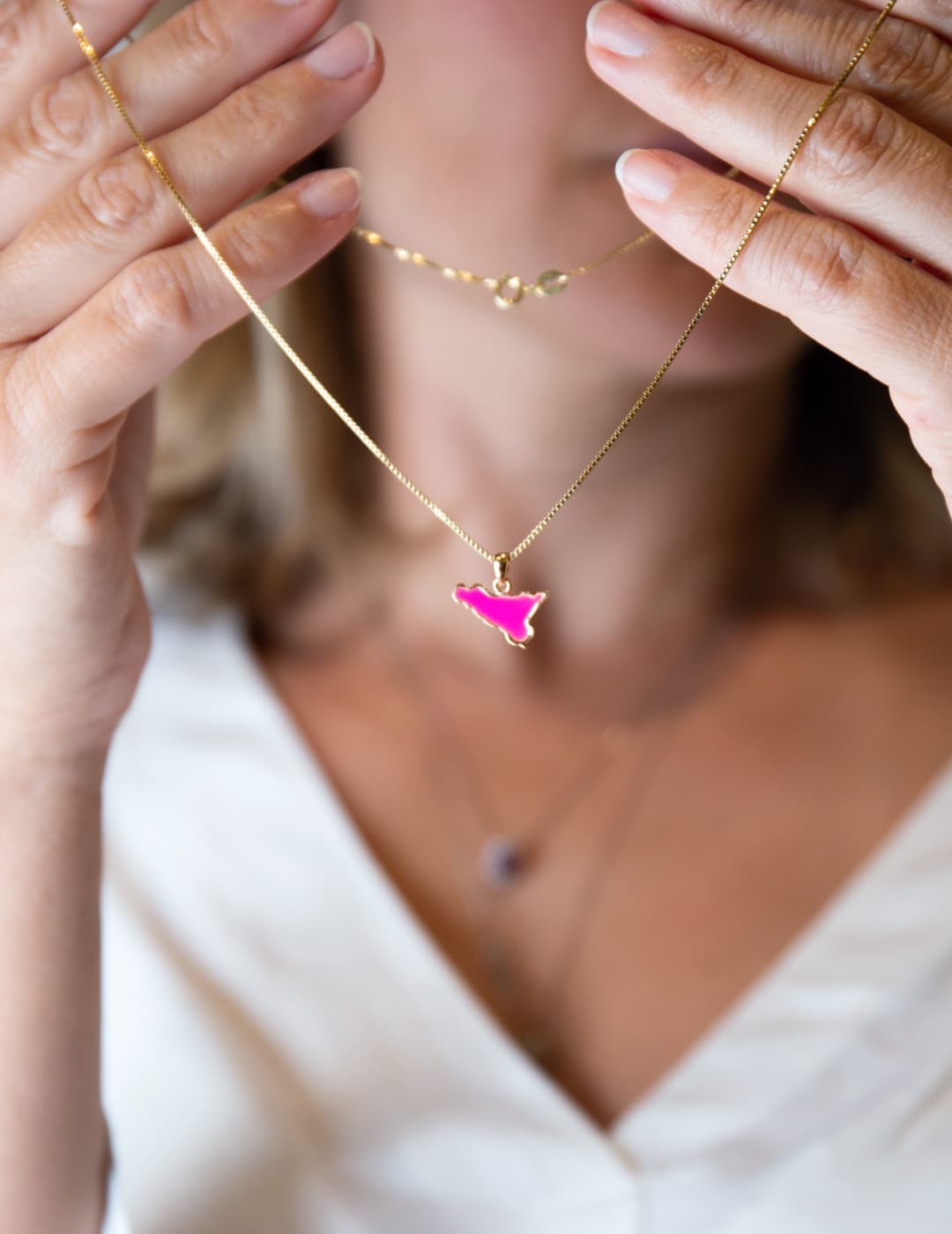 Collana Sicilia Smaltata