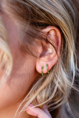 Cerchietti Micro Zirconati Verdi