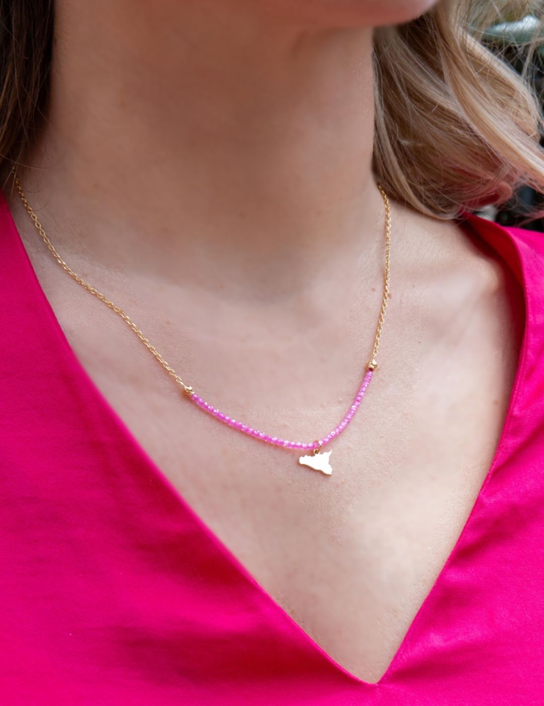 Collana Sicilia Mia Quarzi Colorati