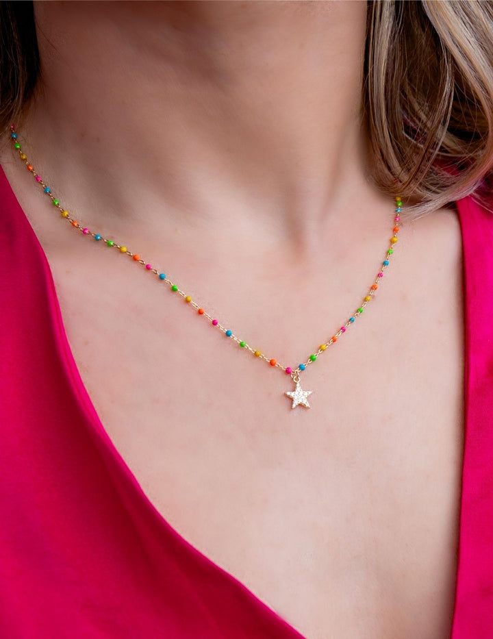 Collana Multicolor Stella Lucente