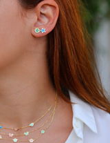 Orecchini Mini Stud Smaltati