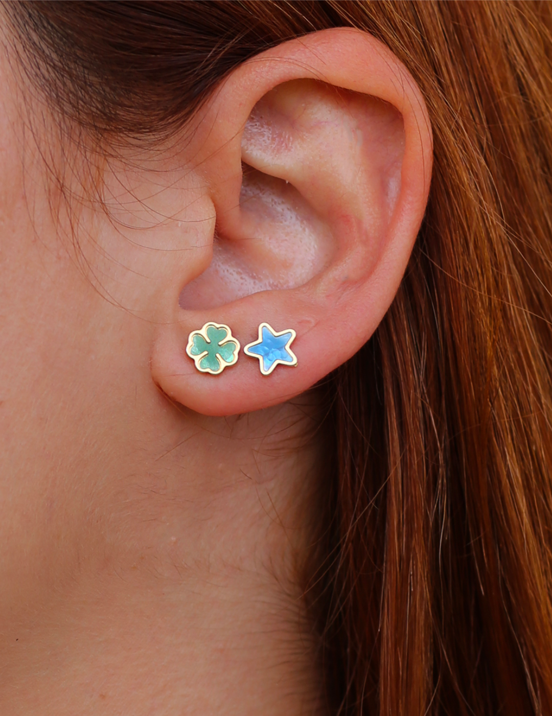 Orecchini Mini Stud Smaltati