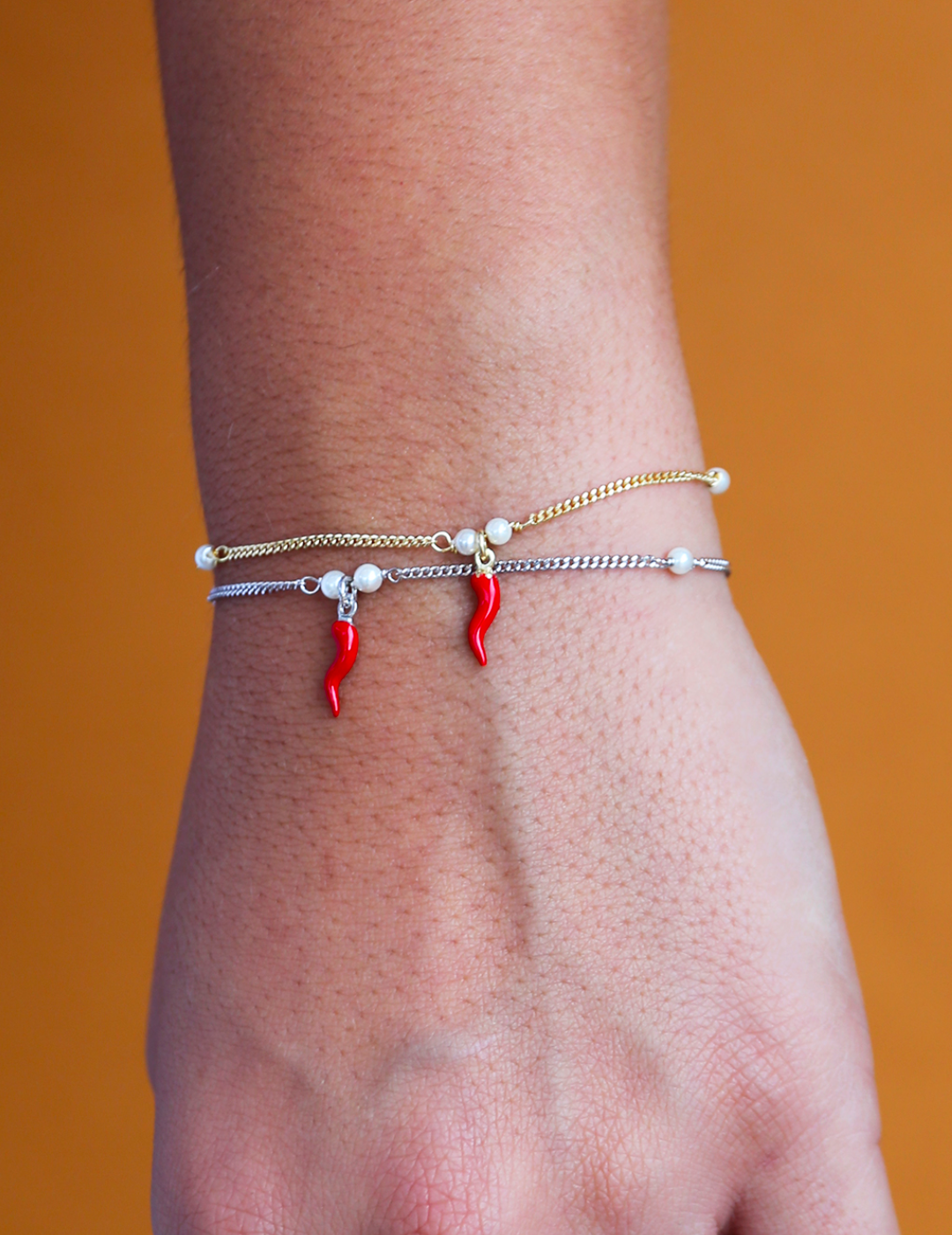 Bracciale Cornetto Perline