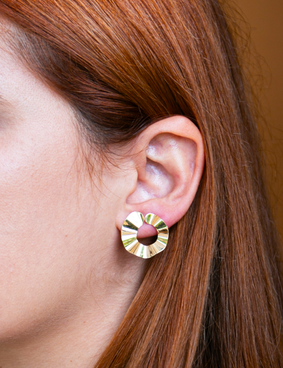 Orecchini Plissé Tondi