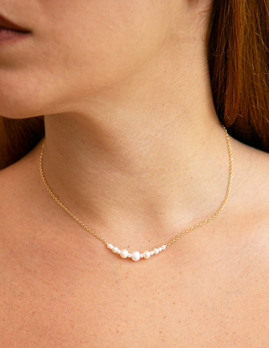 Collana Fil Rouge Perle