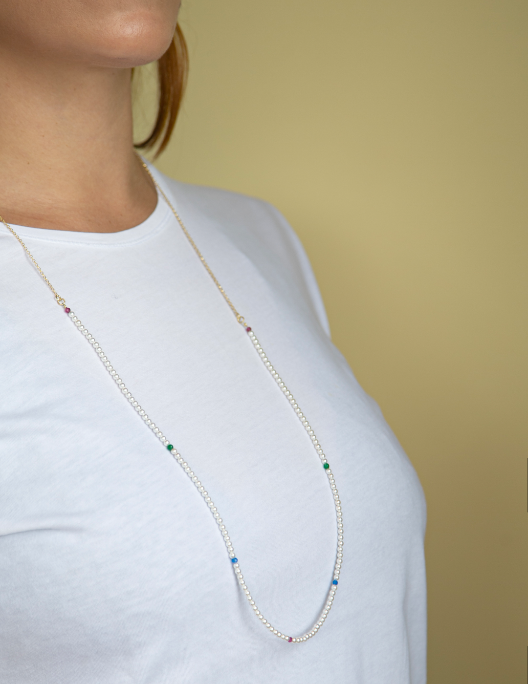 Collana Lunga Perline