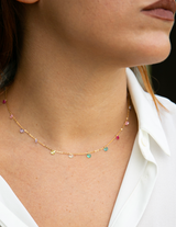 Collana Cristalli Multicolor