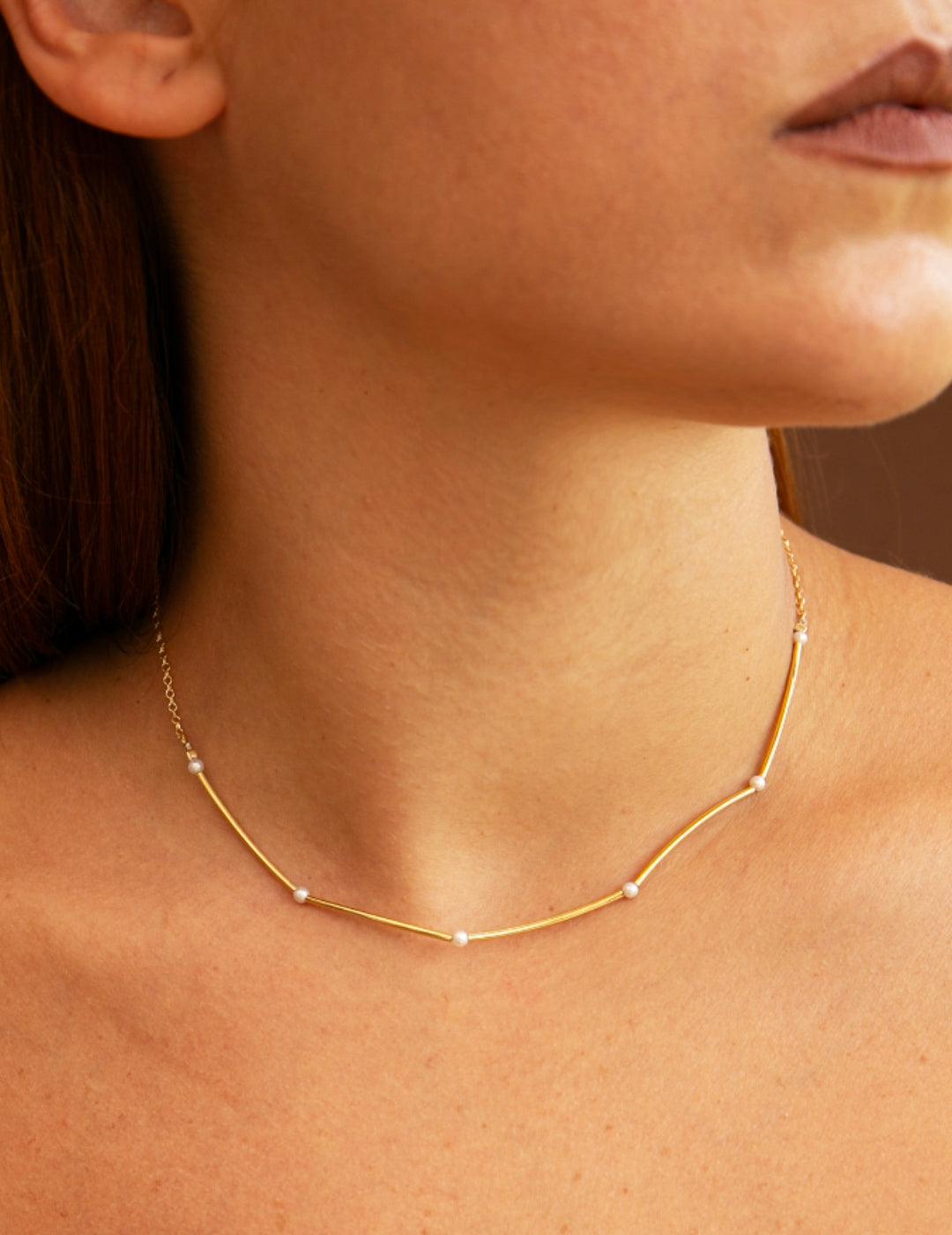 Collana Semi Rigida Perline