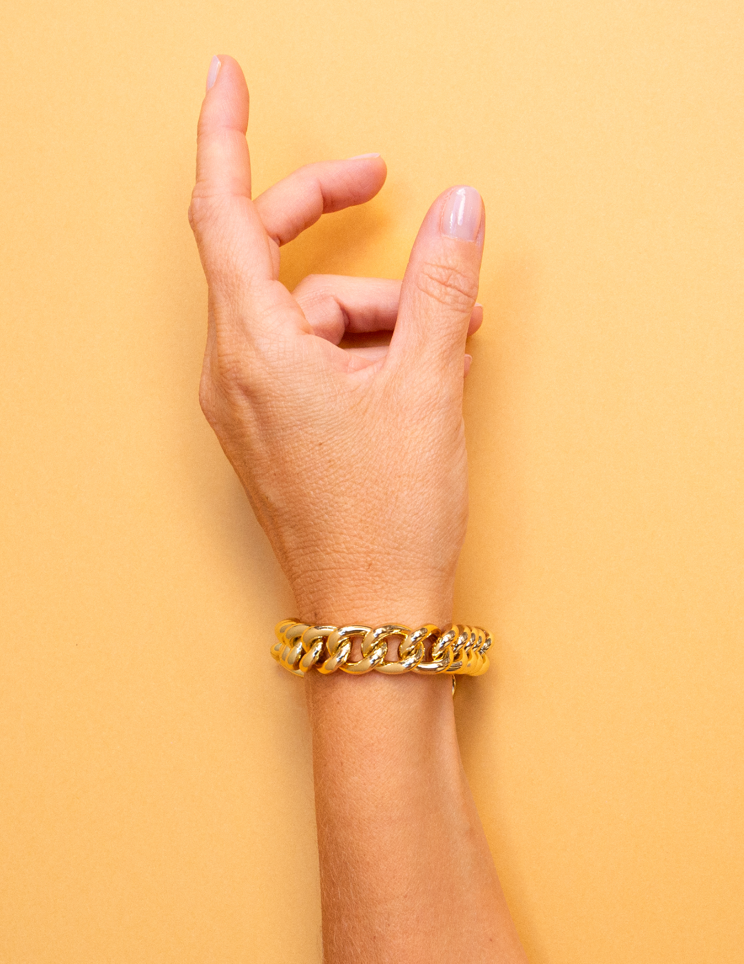 Bracciale Groumette Peony Ottone Dorato